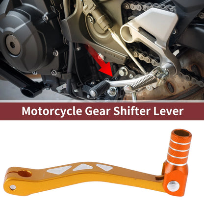 Folding Motorcycle Gear Shifter Lever for Yamaha TTR 50cc Gold Tone and Orange