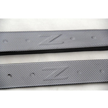 Real Carbon Fiber Door Sill Plate Strip Trim for Nissan 350Z Z33 2003-2008