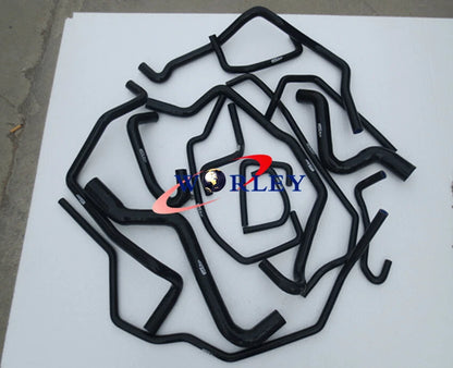 15PC Black Silicone Water/Coolant Hose for Renault 5 R5 GT Turbo (1988-1991)