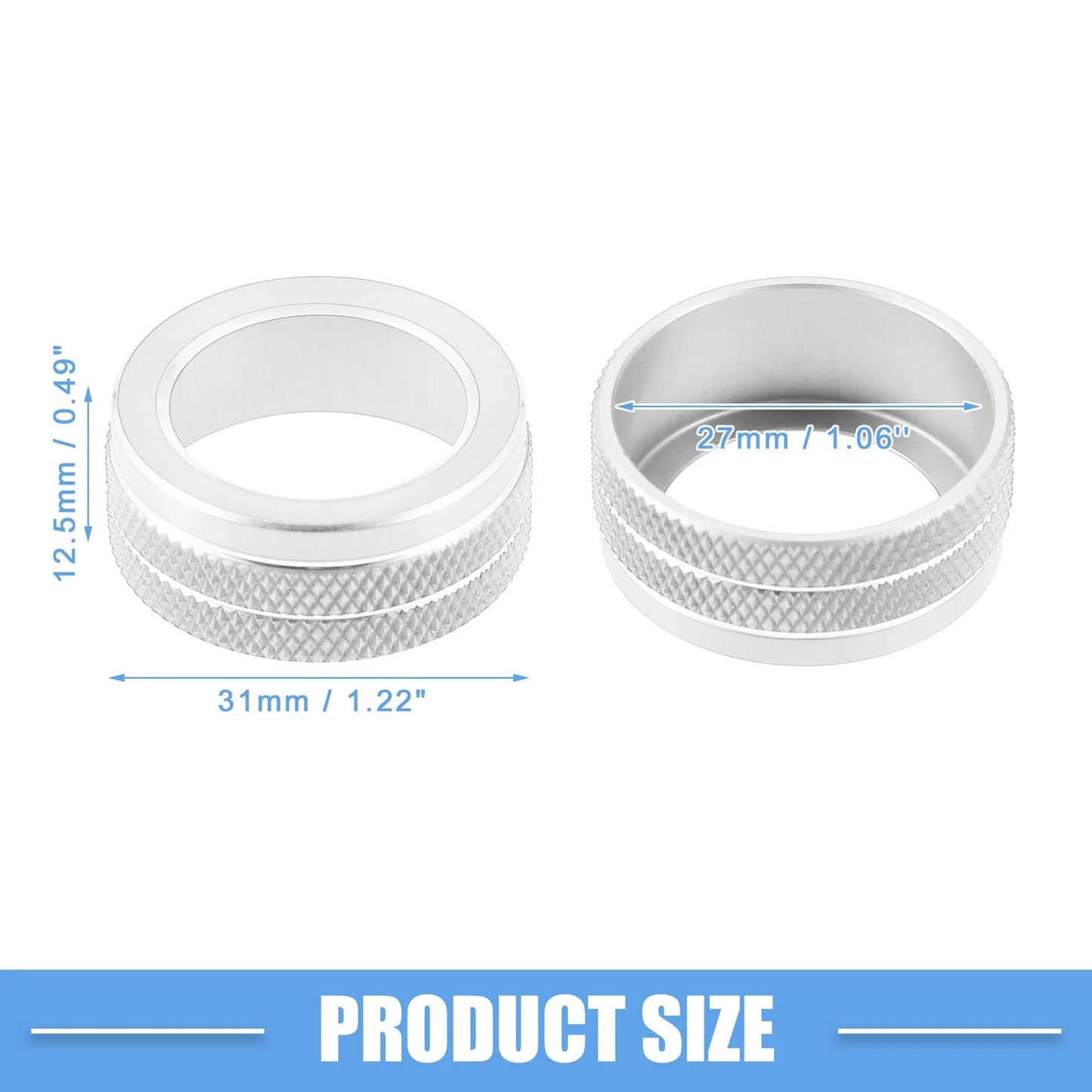 AC Control Switch Knob Cover Set of 2 for Toyota Corolla (2020-2022)