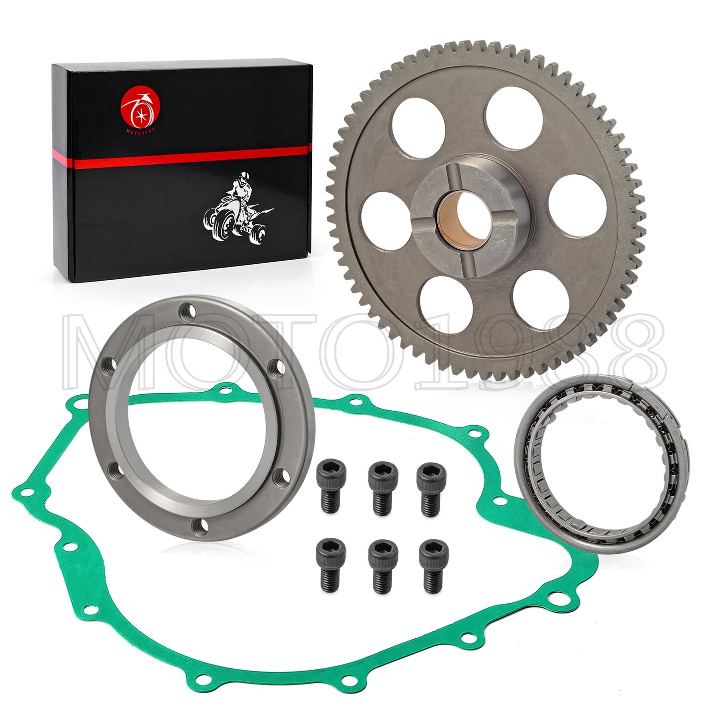 Starter Clutch One Way Gear Bearing Gasket for Yamaha Grizzly 660 (2003–2008)