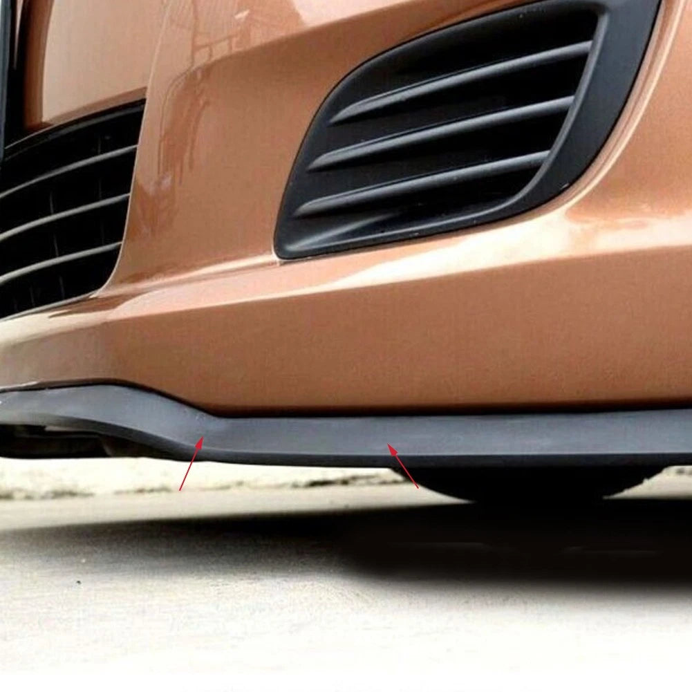 Universal Front Bumper Rubber Side Skirts Lip Spoiler Splitter Protector 1 x