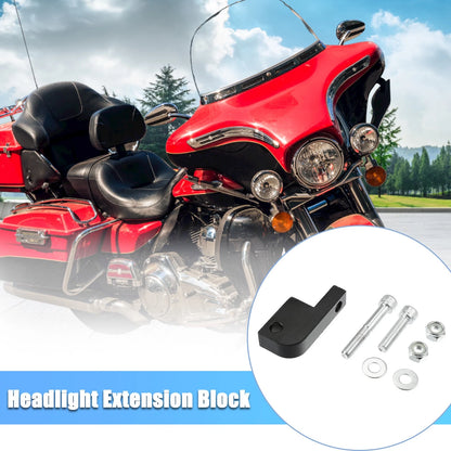 Front Headlight Extension Block 1 x for Harley Davidson Dyna