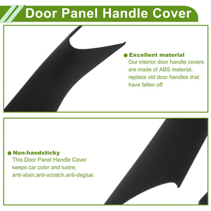 Door Panel Handle Pull Trim Cover for BMW 5 Series (2017-2022) Black