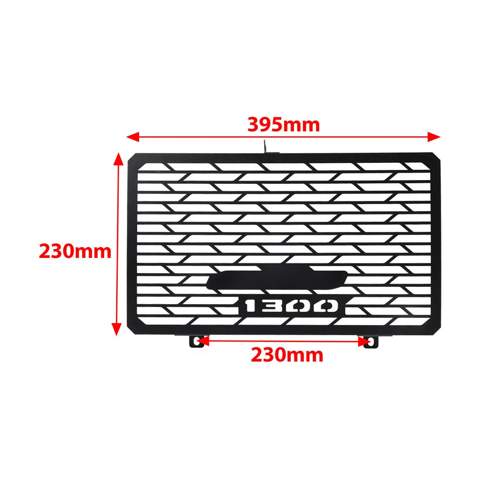 Black Motorcycle Radiator Grille Guard Cover for HONDA CB1300 (2003-2008)