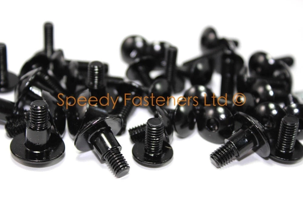 Schwarzes Aluminium Verkleidung & Frontscheibe Schrauben-Set for Suzuki GSX 1300