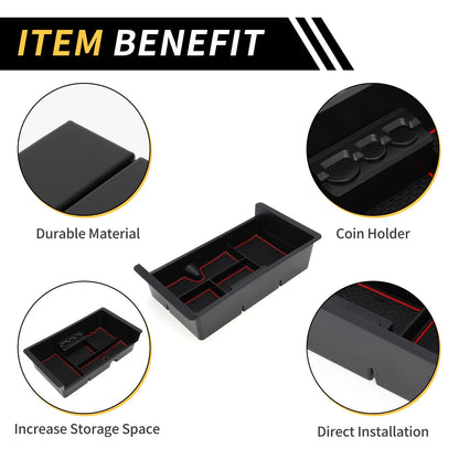Full Center Console Organizer Insert Tray for Chevy Silverado 1500