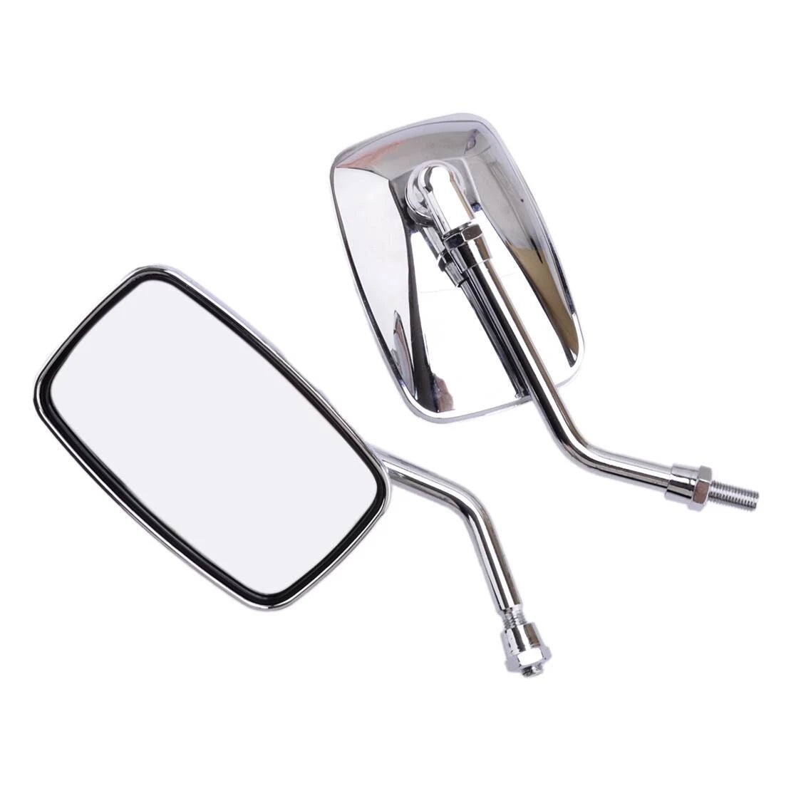 Rectangular Motorcycle Mirror 10mm Fitting for Honda Suzuki Kawasaki