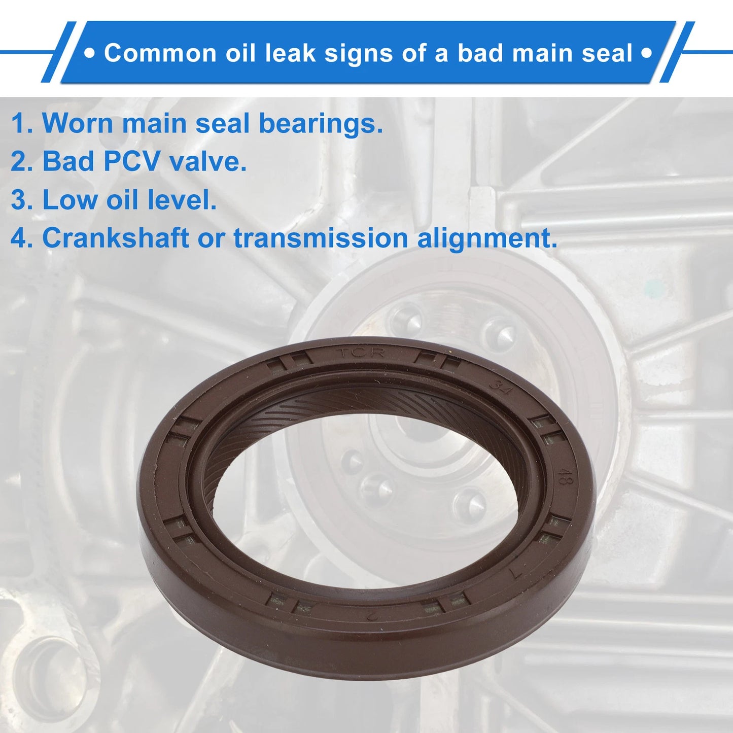 Front Crankshaft Oil Seal for Mazda MX-6, Protege (1992-1998)