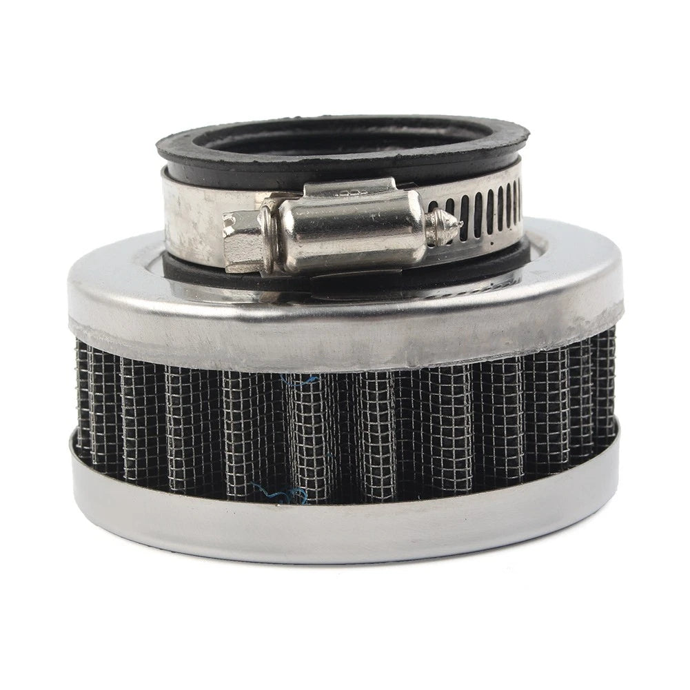 38mm Stainless Steel Air Intake Filter Cleaner w/ Clamp for Motorcycle Scooter