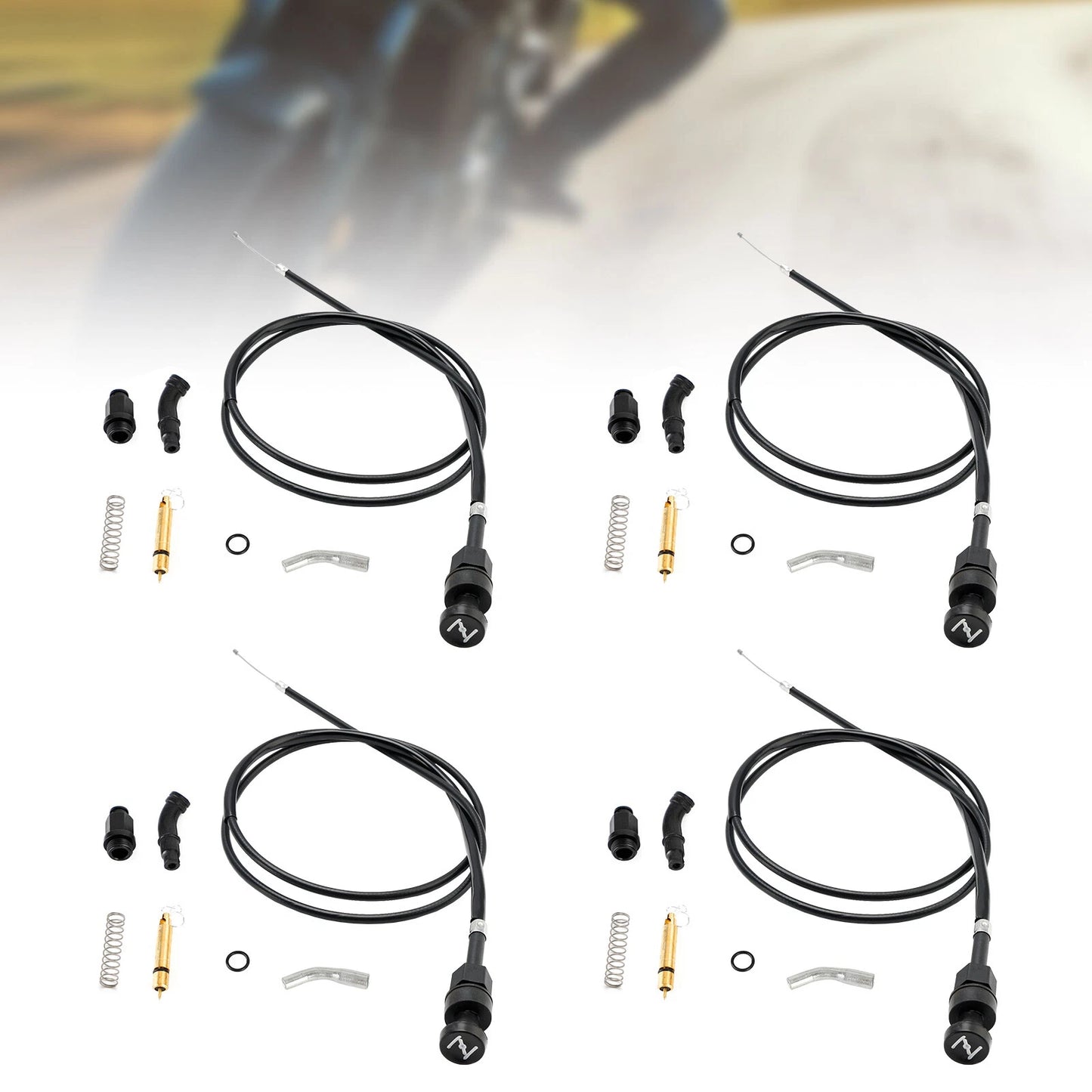4x Carburetor Choke Cable Piston Kit for Honda Rancher TRX350 (2000-2006)