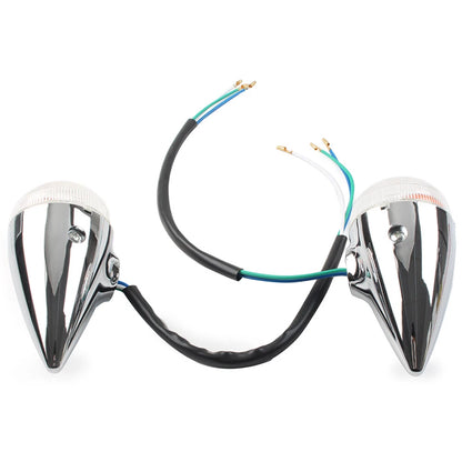 Clear Motorcycle Front Rear Turn Signal Lights for Yamaha XV1900 (2006-2013)