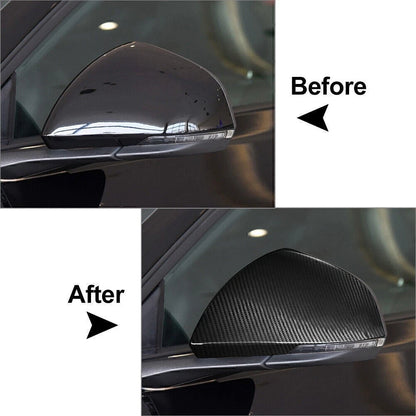 Real Carbon Fiber Side Mirror Covers for 2015-2020 Ford Mustang (2015-2020)