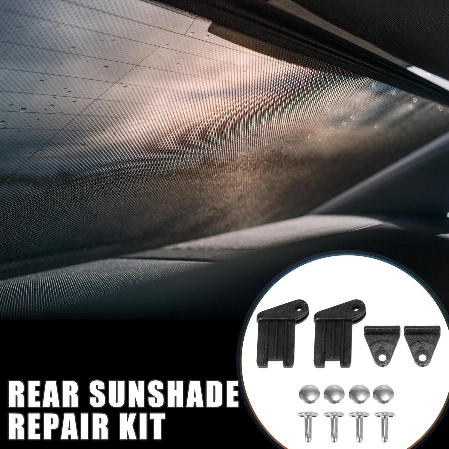 Plastic Rear Sunshade Repair Kit for BMW 525i 528i 530i 540i M5 (2001-2007)