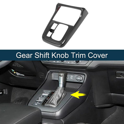 ABS Gear Shift Knob Cover for Honda CR-V 2023-2024 Carbon Fiber Black