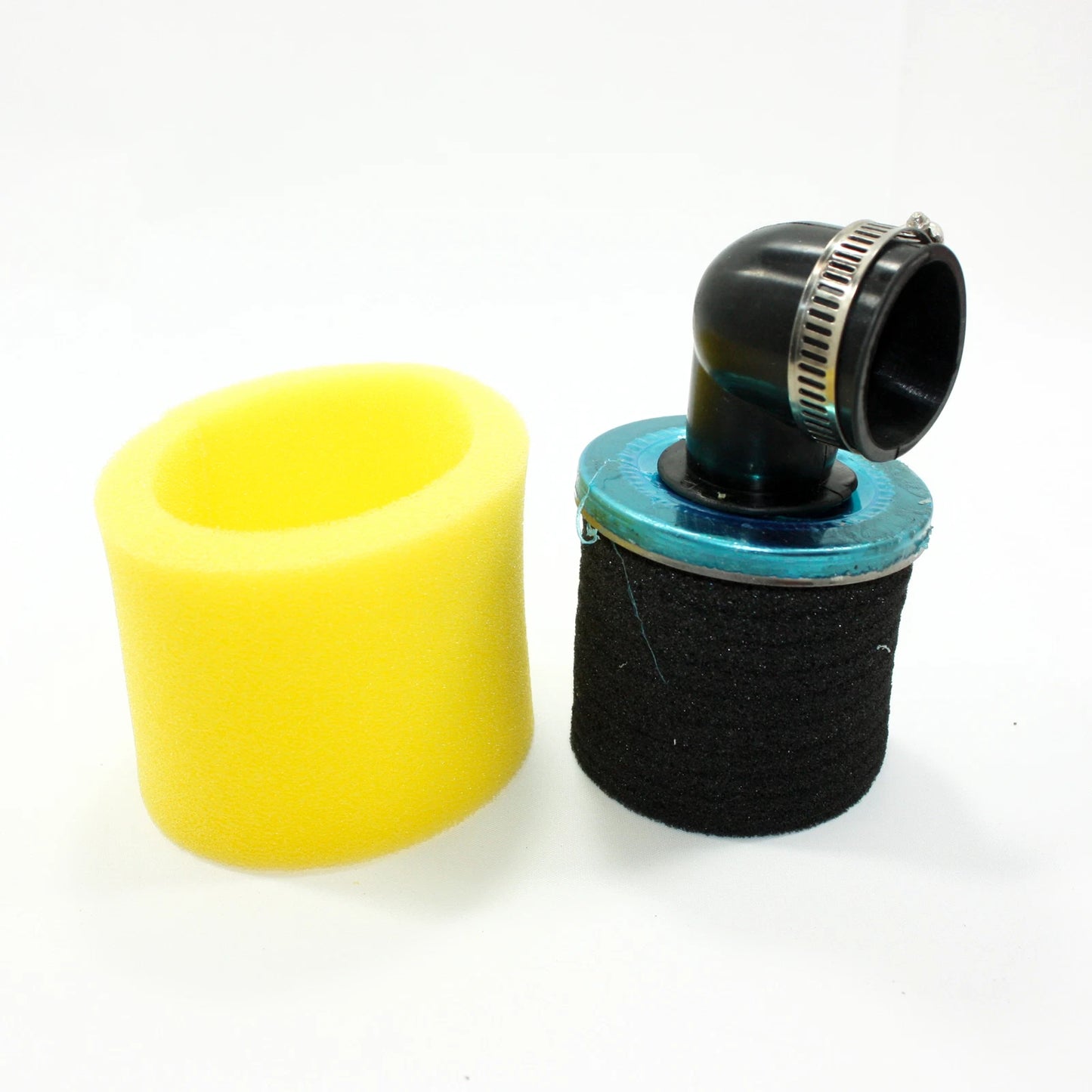 35mm Yellow 90�� Angled Air Filter Pod for PIT QUAD DIRT BIKE ATV