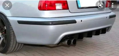 Rear Diffuser for BMW E39 M5 5 Series Left Dual Output Gloss Black (1996-2003)