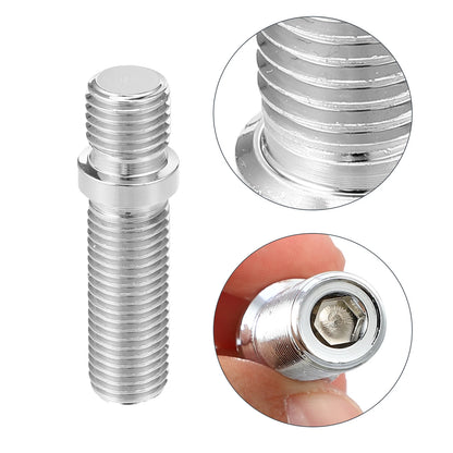 10 x M12x1.5 Car Wheel Studs for BMW (50mm, Silver Tone)