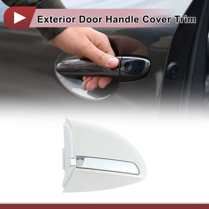 Pearl White Exterior Door Handle Cover Trim for Toyota Corolla (2014-2018)