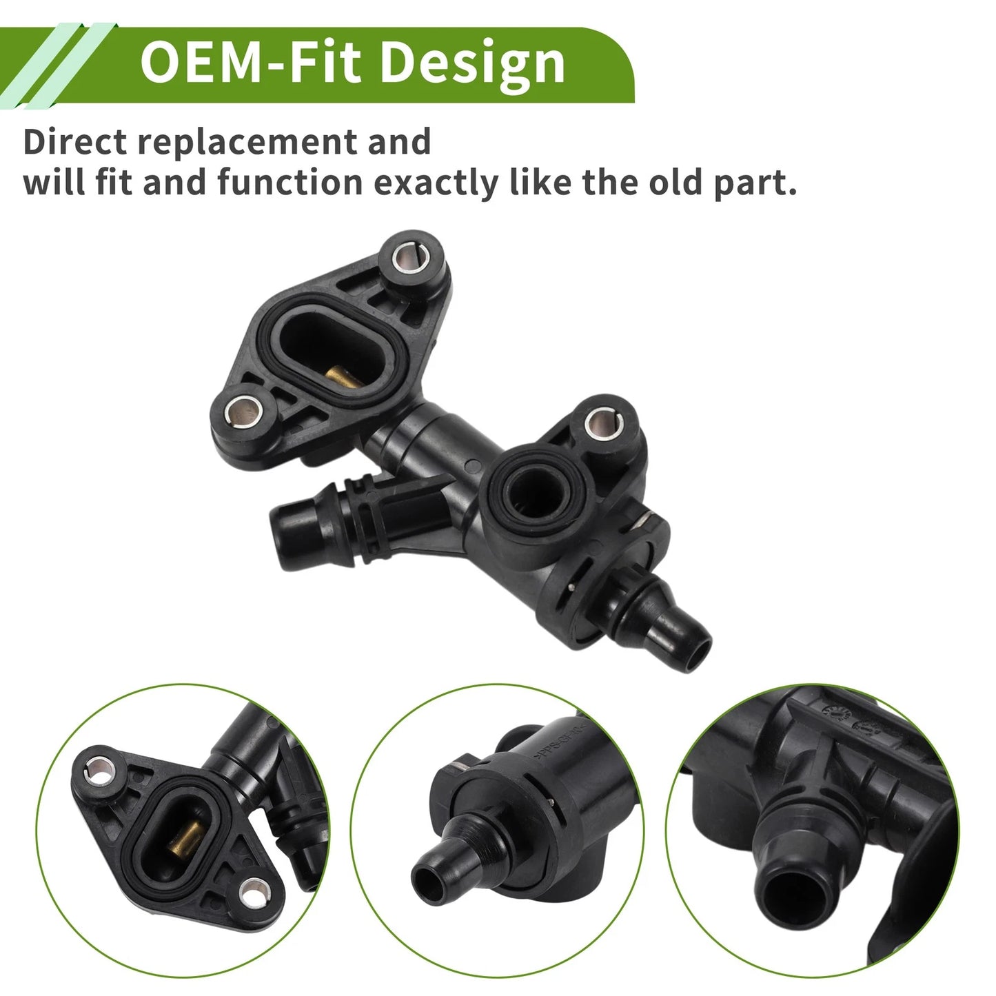 Engine Coolant Thermostat Housing for BMW 535i, 750i (2011-2016)