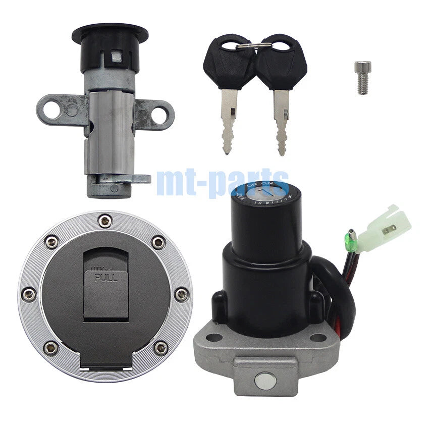 Ignition Key Switch, Fuel Tank Cap, Seat Lock Set for Yamaha TZR125, TZM150, TDM850 (1991-2006)