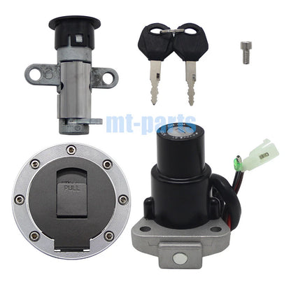 Ignition Key Switch, Fuel Tank Cap, Seat Lock Set for Yamaha TZR125, TZM150, TDM850 (1991-2006)