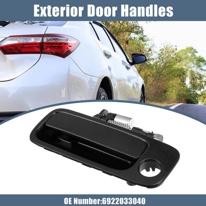 Black Front Left Driver Side Exterior Door Handle for Toyota Camry (2007-2011)