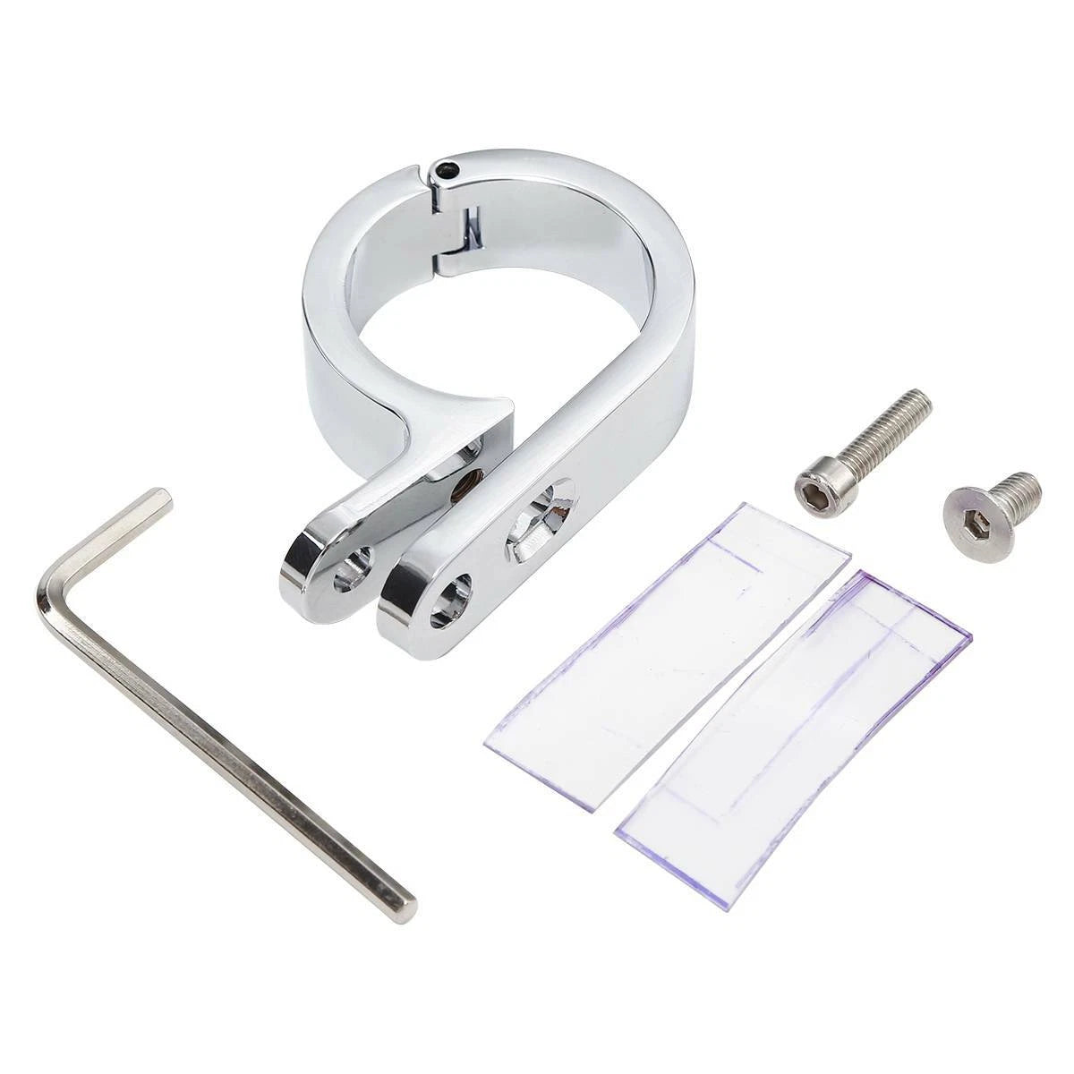 1 1/4" Chrome Universal Handlebar Mounts Clamp Clock for Harley Suzuki