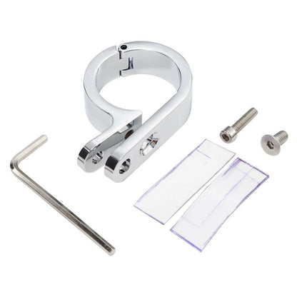 1 1/4" Chrome Universal Handlebar Mounts Clamp Clock for Harley Suzuki