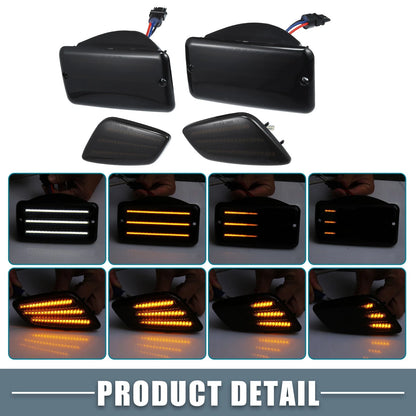 Smoked Lens LED Side Marker Lights for Jeep Wrangler (2007-2018)