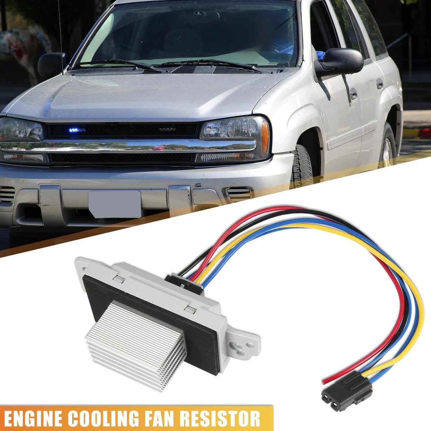 Engine Cooling Radiator Fan Resistor Kit for Chevrolet Silverado Tahoe