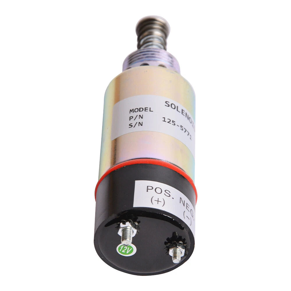Fuel Shutoff Solenoid 12V for Caterpillar CAT 3114 3116 Engine