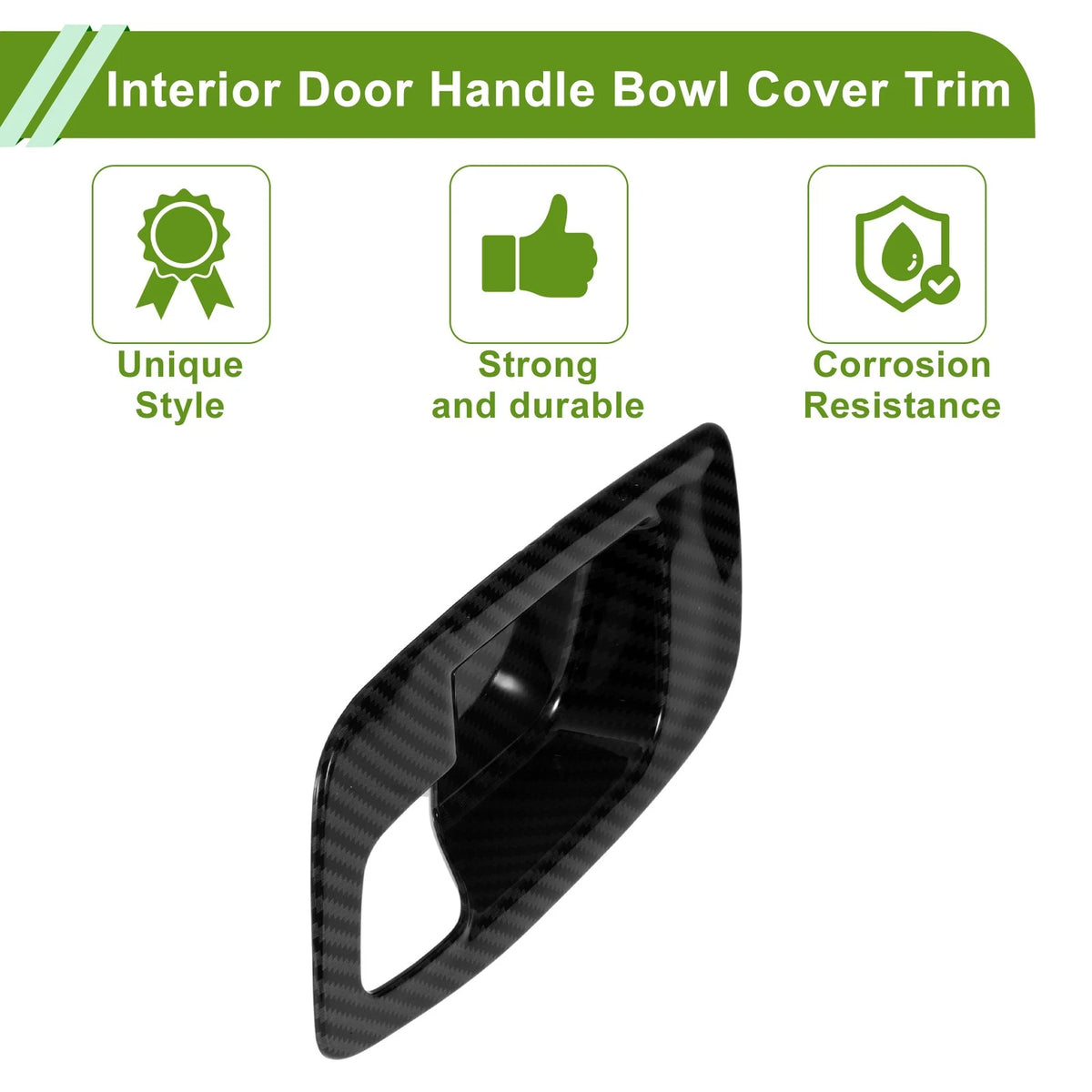 Door Handle Bowl Cover Trim for Dodge Charger (2011-2021) ABS 5 Pcs