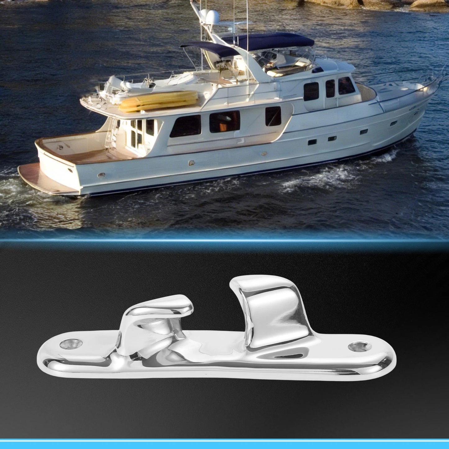 Boat Bow Chock 155 mm Marine 316 SS Boat Cleats Left for Boat