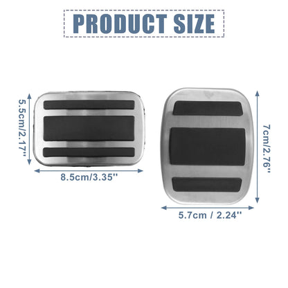 3 Pcs Accelerator & Brake Pedal Covers for Peugeot 3008 (2017-2021)