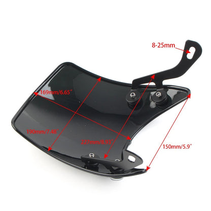 5-7 Inch Wind Deflector for Universal Fit Motor Gray