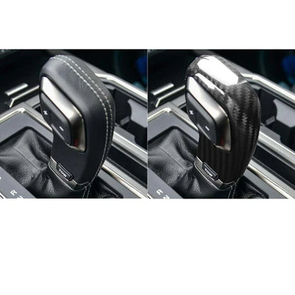 Carbon Fiber Gear Shifter Grap Handle Knob Cover Trim for Ford F-150 2017-2018