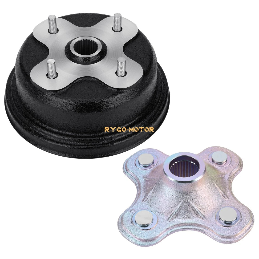 Rear Brake Drum & Wheel Hub for Yamaha Big Bear 350 (1996–1999)