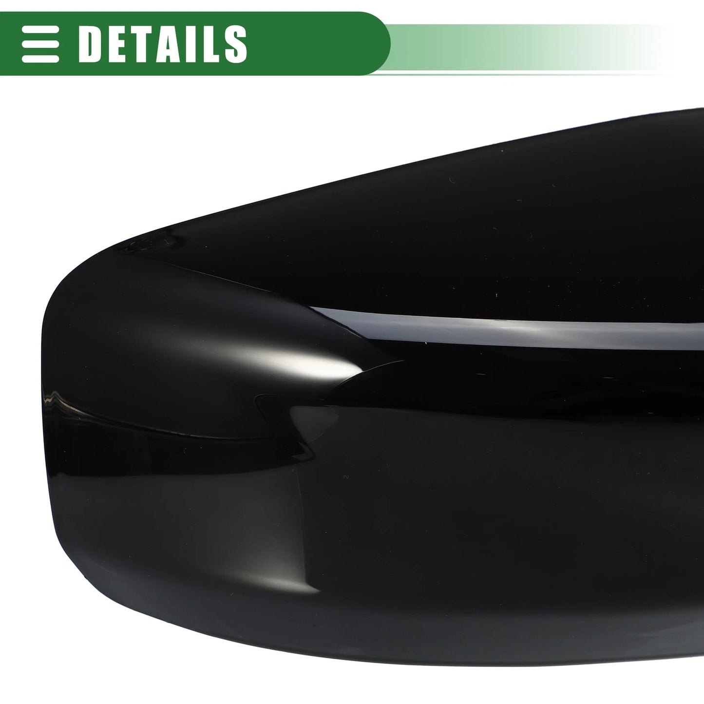 Gloss Black Left Right Rearview Mirror Covers for Nissan Altima (2013-2018)
