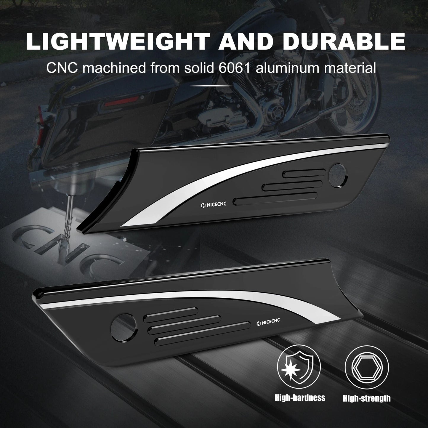 Saddlebag Latch Covers for Harley Ultra Limited FLHTK (2014-2023)