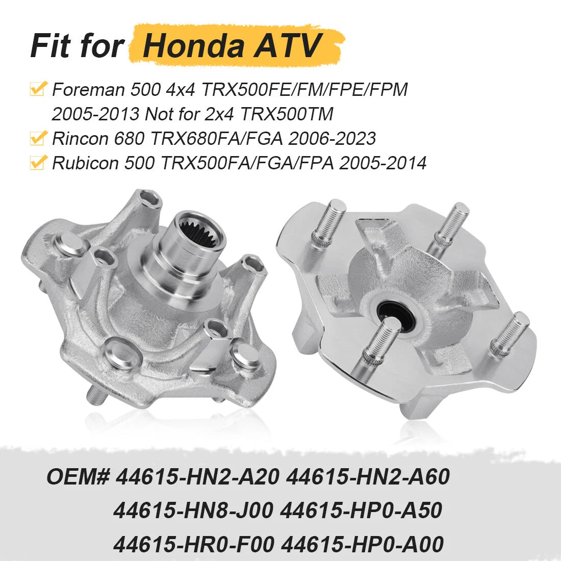 Front Wheel Hub for Honda TRX500 TRX680 Left or Right