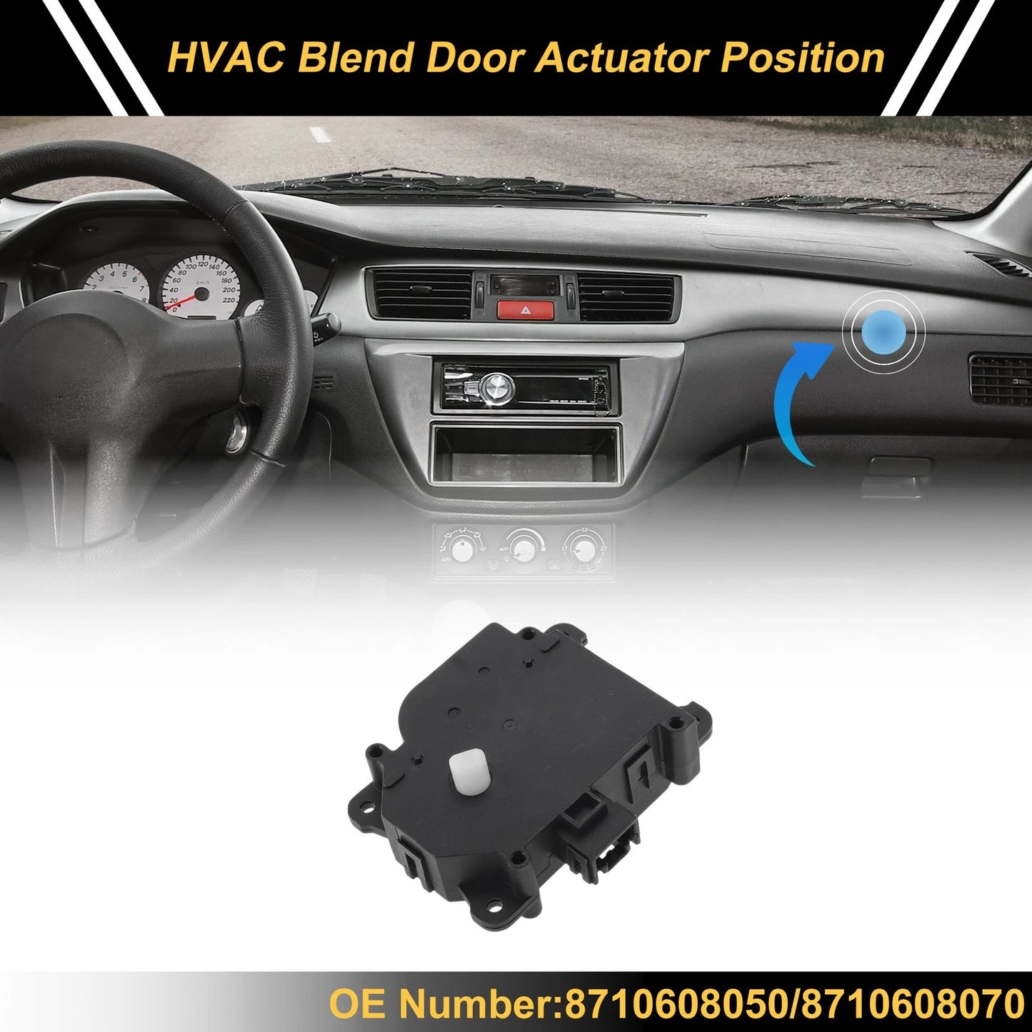 HVAC Heater Blend Door Actuator for Toyota Sienna (2004–2010)