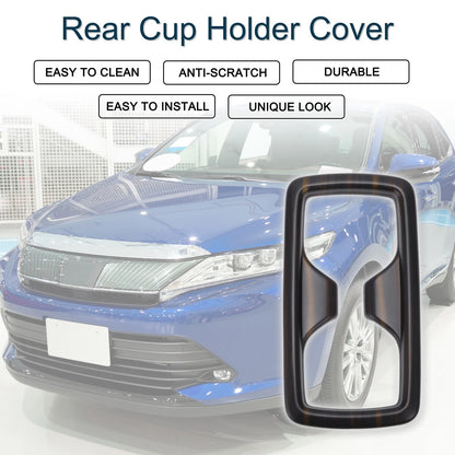 Rear Cup Holder Cover for Toyota Harrier 80 Series Black