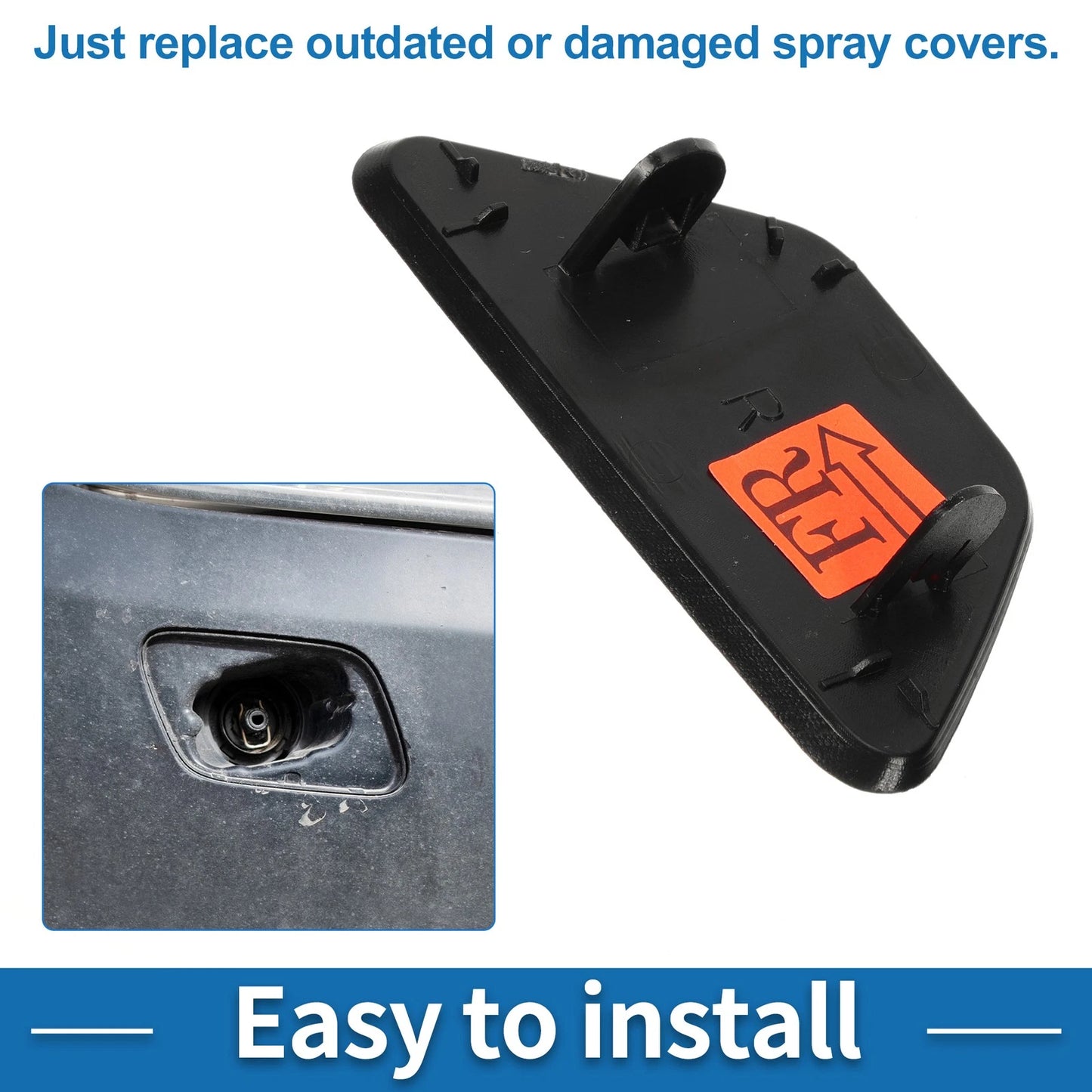 Front Right Washer Nozzle Cover for BMW 528i (2011-2016) Unpainted