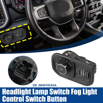 Headlight Lamp Switch Button for Dodge RAM 1500 2500 3500 No.68401933AA