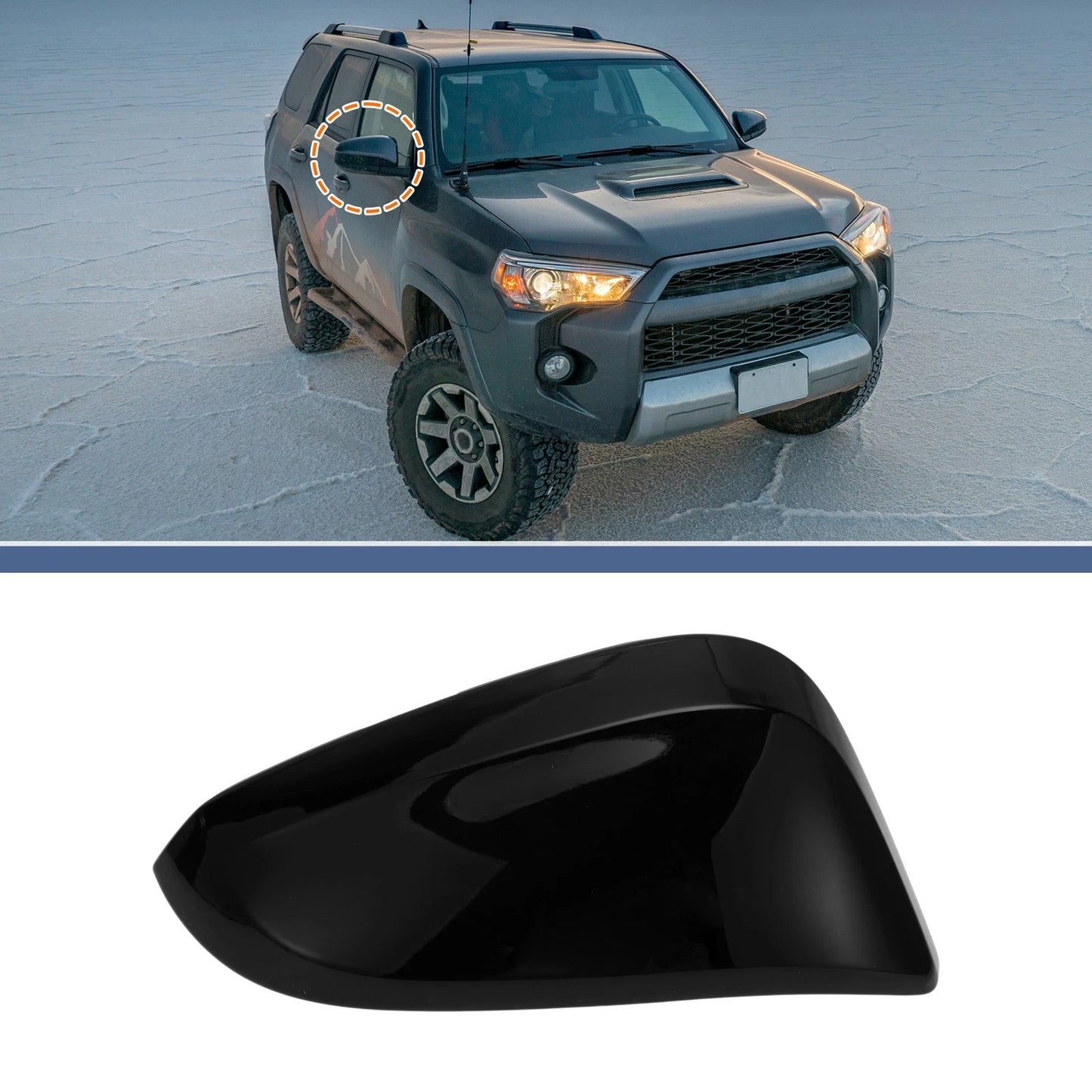 Right Side Mirror Cover Cap for Toyota 4Runner