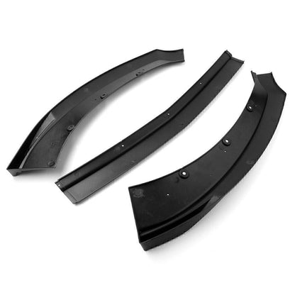 Black Front Bumper Lip Chin Spoiler for Ford Mustang (2015-2017)
