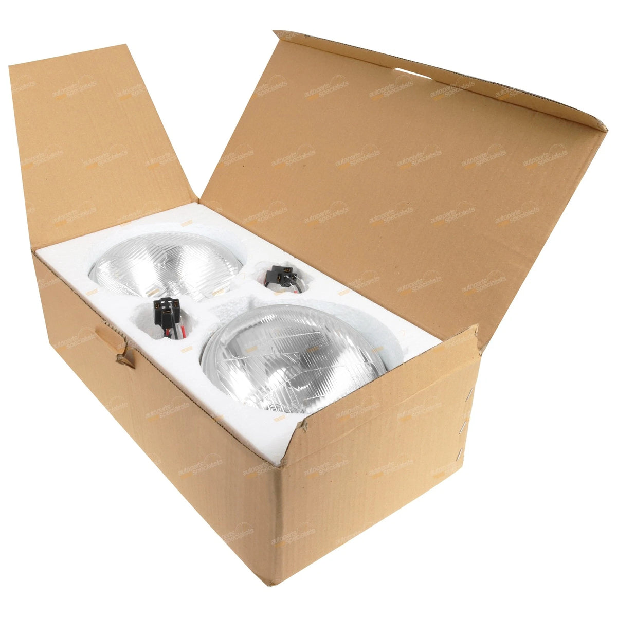 Lens Glass Headlight Upgrade Kit 7 Round Lamps for Toyota