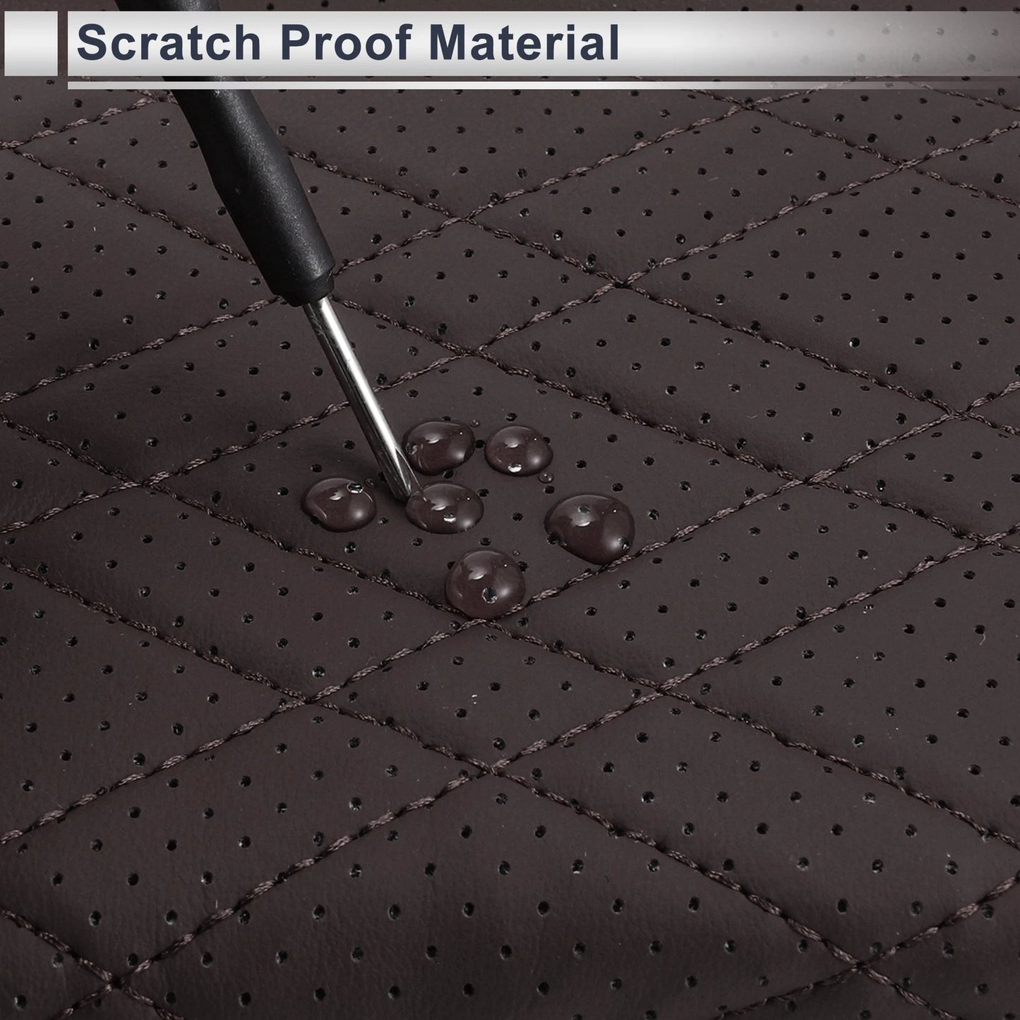 Car Center Console Cover for BMW X7 (2019-2024) - Dark Brown Storage Bag 1 Set