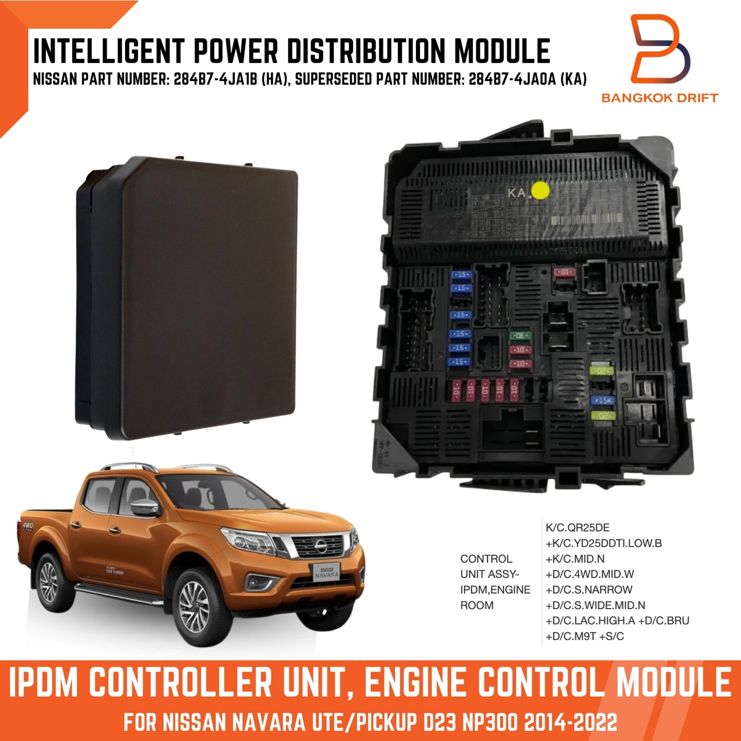 IPDM Module Controller Unit for Nissan Navara D23 NP300 (2015-2023)
